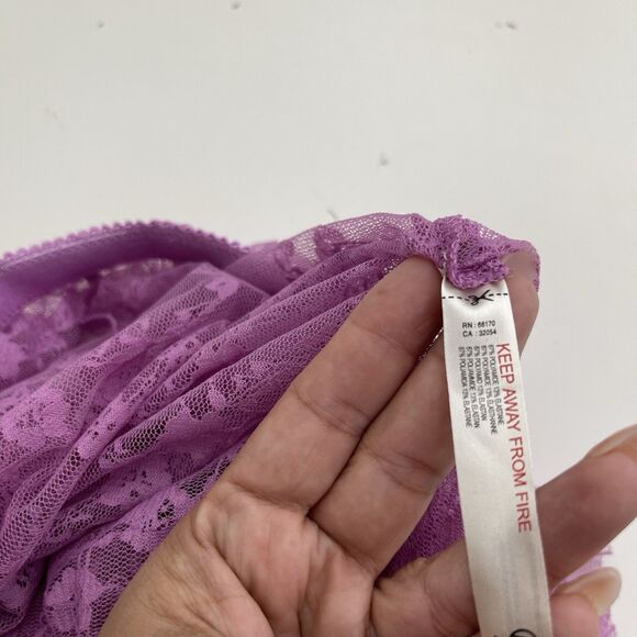 RARE Free People Lace Skirt Medium French Courtship Lilac Sheer Whimsical Fairy - Picture 9 of 12